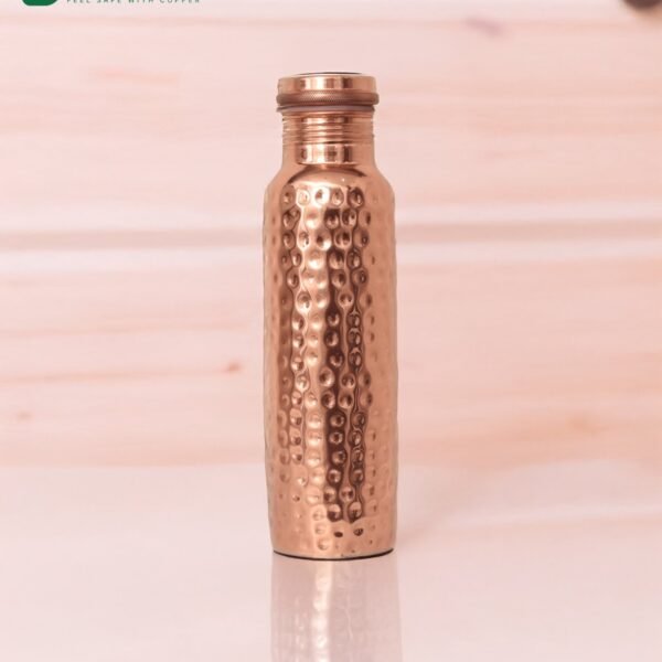 Hammered Copper Bottle Pure Vessel