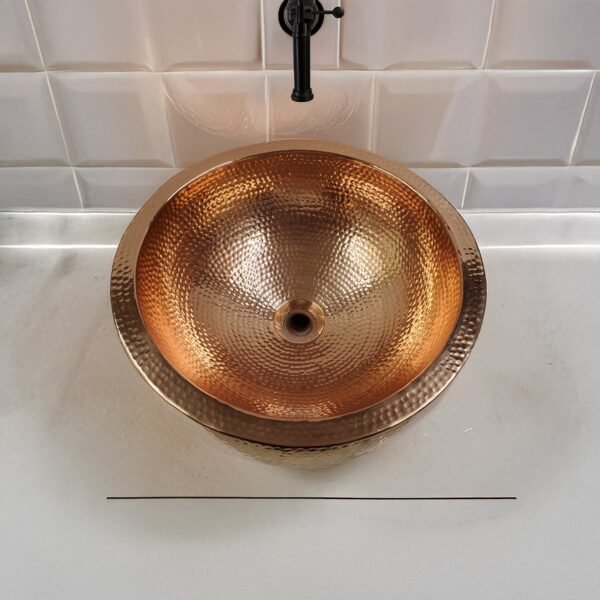 Natural Aging Look Hammered Copper Sink