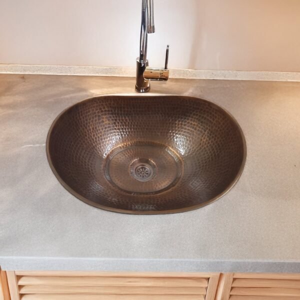 The Rustic Glow Artisan Design Copper Kitchen Sink