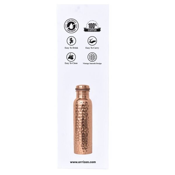 Hammered Copper Bottle Pure Vessel