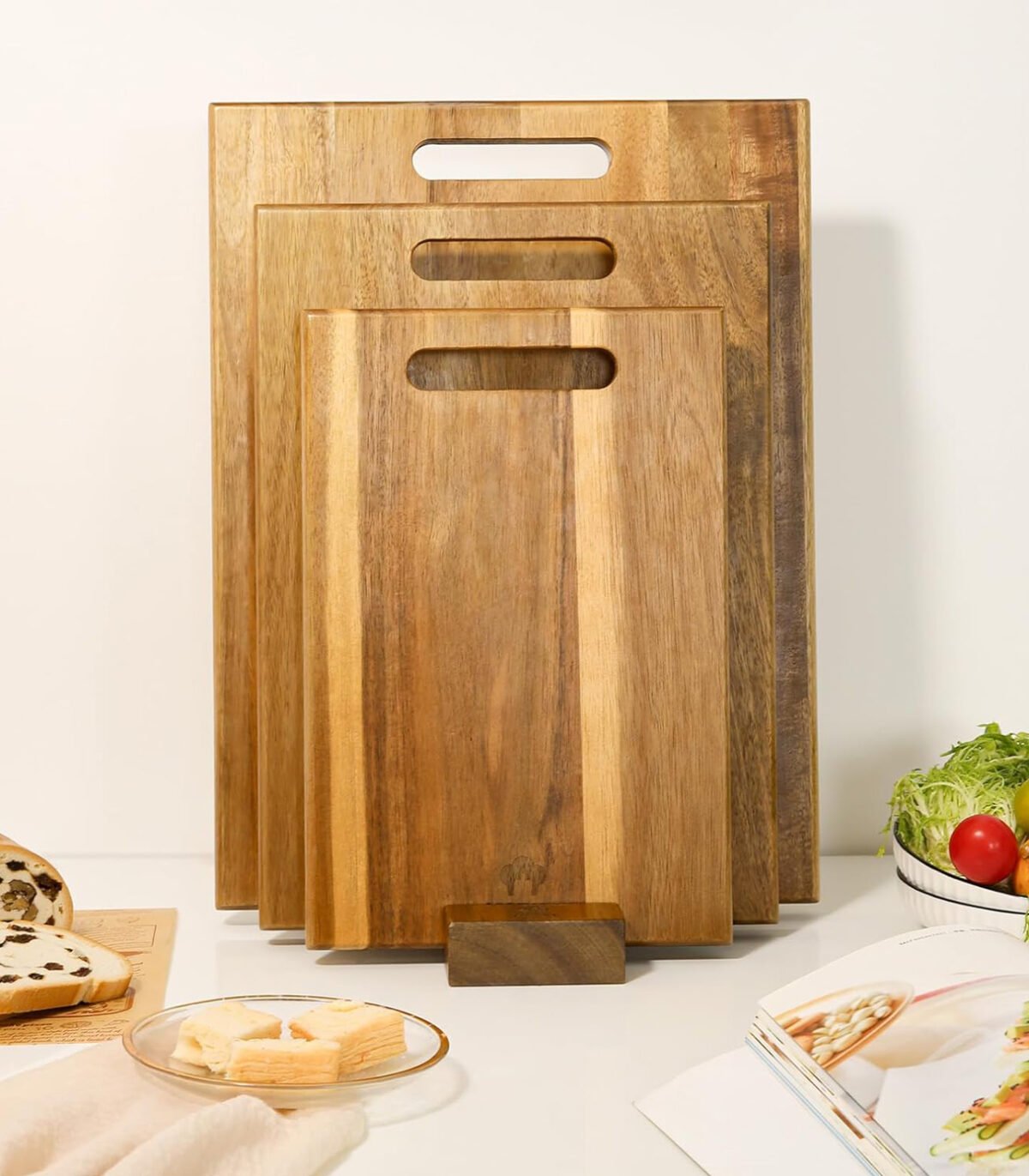 Thick Acacia Wood Cutting Board – Professional Grade for Chefs