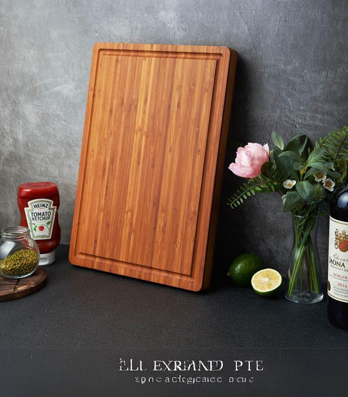 Natural Acacia Wood Cutting Board with Juice Groove – Perfect for Meal Prep