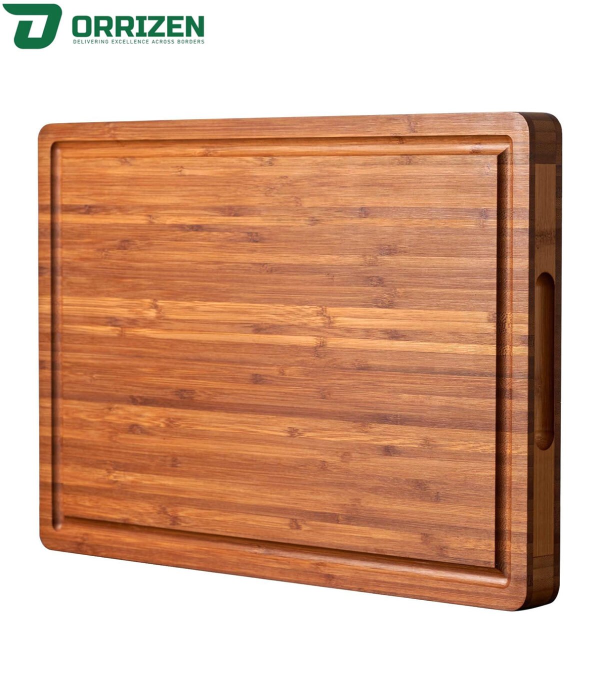 Natural Acacia Wood Cutting Board with Juice Groove – Perfect for Meal Prep