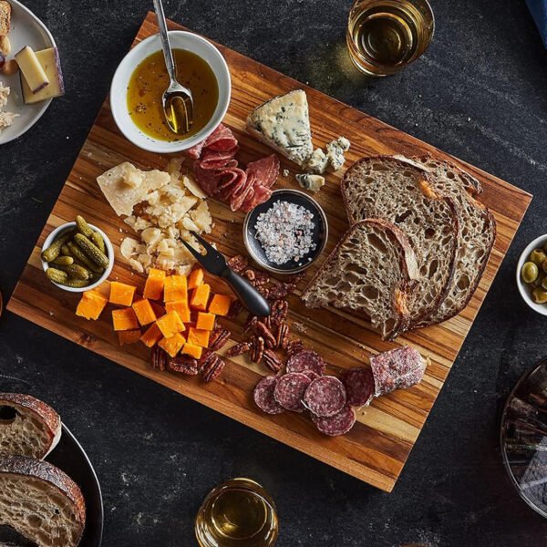 Acacia Wooden Serving & Cutting Board – Multi-Purpose Kitchen Tool
