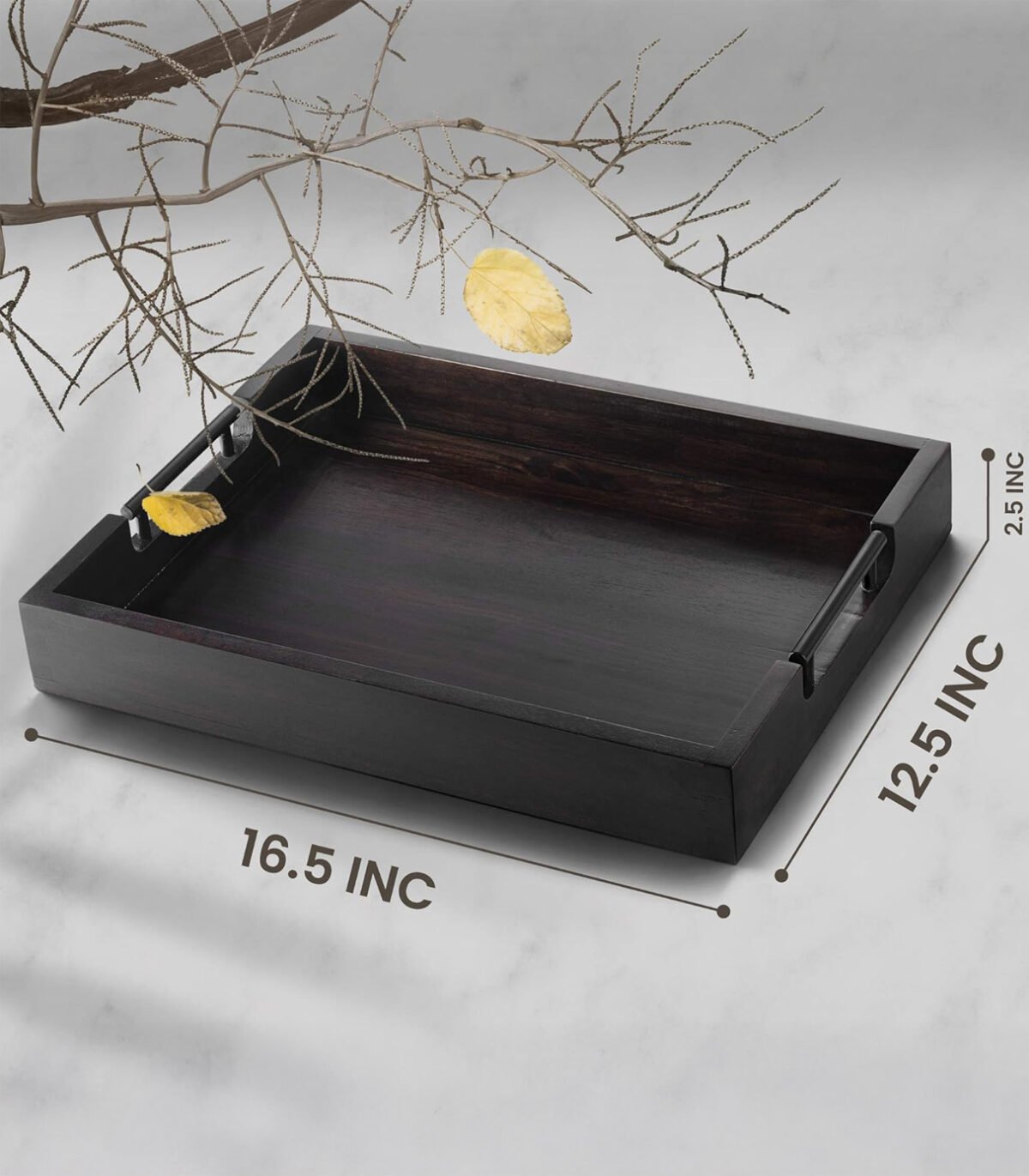 Sustainable Acacia Wood Tray – Versatile for Serving, Storing, or Styling