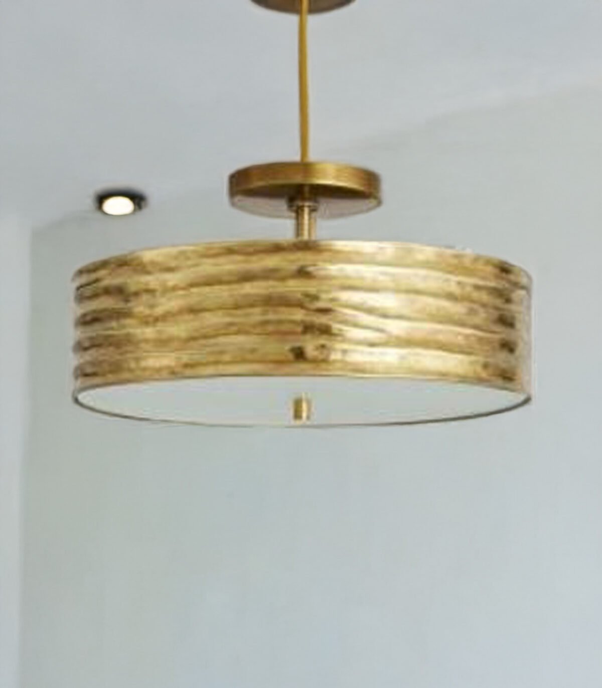 Arteriors Hanley Flush Mount Hanging Lamp on Sale Industrial-Style Indoor Ceiling Light for Hotel or Bar Rooms with Bulb