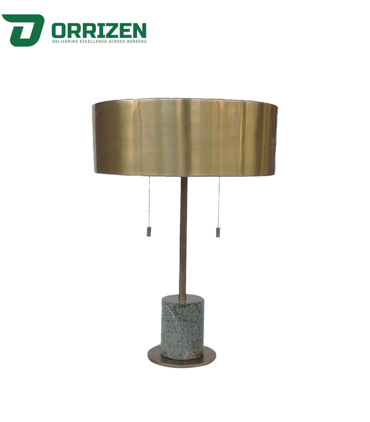 Table Lamp with round Shade Simple Design AC/Battery Power Supply LED/Bulbs Lighting for Home Decor and Reading