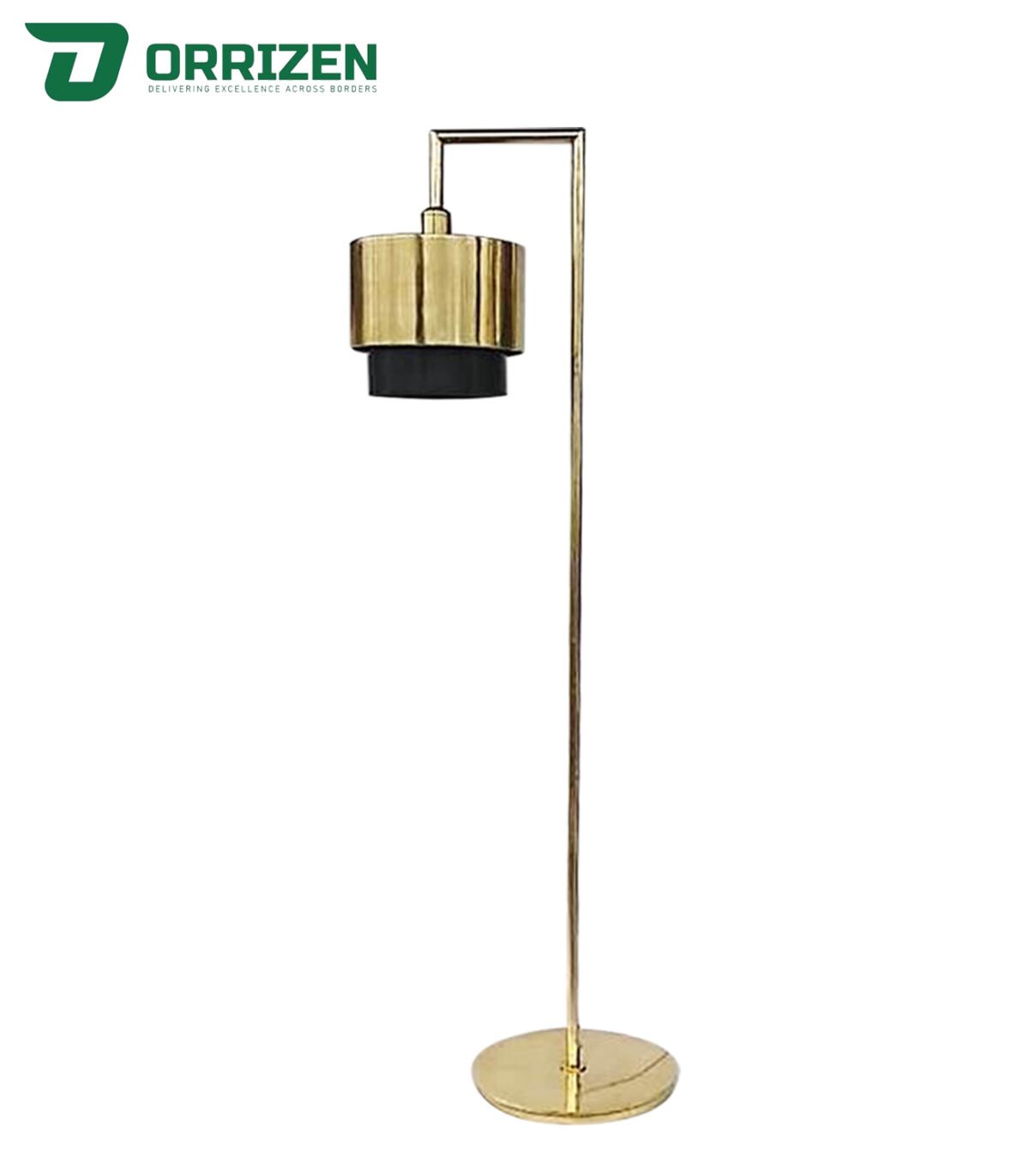 Mondo Farmhouse Style Gold Black Floor Lamp Adjustable Height Bulb Light Source Remote Control Home Hotel Indoor Home Office