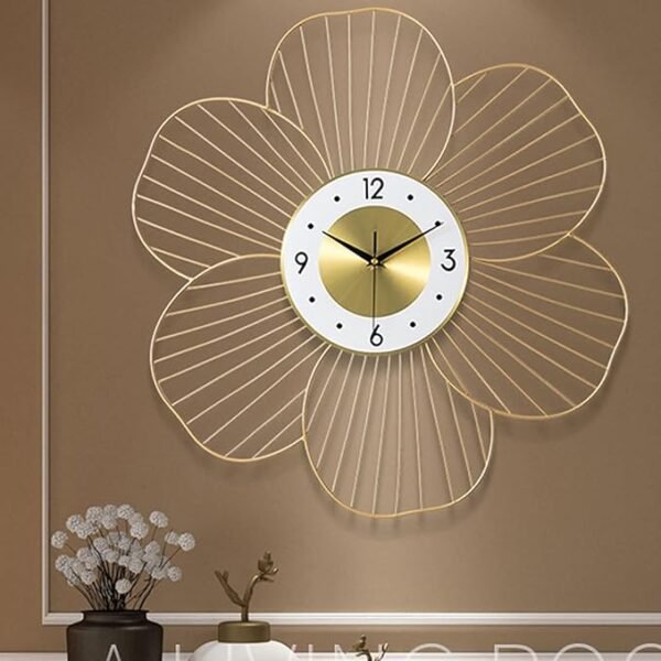 Chintamani Decor Analog, Iron 24 Inches Wall Clock Living Room | Decorative Wall Decor Bedroom Vintage Clocks Farm House Unique Design Gifting And Home And Office